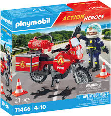 [224791PLA] POMPIER ET MOTO    71466  J24   PLAYMOBIL