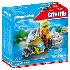 [224794PLA] URGENTISTE AVEC MOTO & EFFETS LUMINEUX   71205  J24  PLAYMOBIL