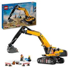 [LEG60420] LA PELLETEUSE DE CHANTIER JAUNE lego 60420 J24 SAJOU
