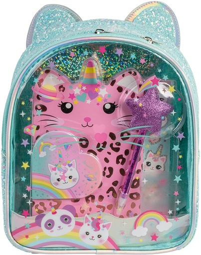 [A2402269] A2402269 SAC A DOS PAPETERIE 24CM CHATCORNE J25 SAJOU