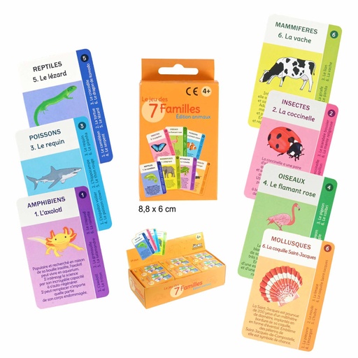[SAN100] JEU DE CARTE 7 FAMILLES JCDQ100