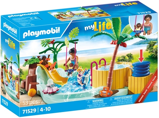[PLA71529] VACANCIERS + PISCINE + JACUZZI PLAYMOBIL 71529 A2401368