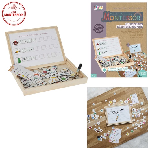 [CMP10283] TABLEAU EN BOIS JE COMPRENDS LES LETTRES EA10283