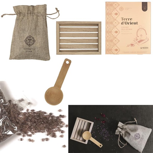 [cmpSC0620] COFFRET SEL DE BAIN 3 PCS TERRE D ORIENT M8