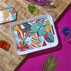 [cmpKA0478] PLATEAU PARADIS EXOTIQUE 41X32CM M24