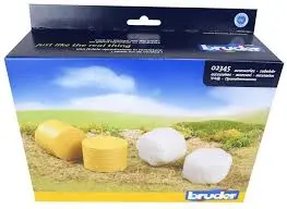 [BRU02345] 4 BOTTES DE PAILLE 02345