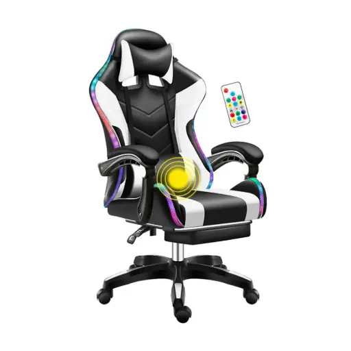 [2251230INO] FAUTEUIL GAMER MASSANT BLUETOOTH 4.0 - 80 WATTS  SEATGAME-BTH-N-W  J25