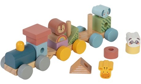 [442502229] A2502229 TRAIN BOIS ANIMAL 32CM J25 SAJOU