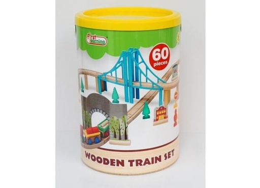 [442402191] A2402191 BARIL TRAIN BOIS 60PCS J25 SAJOU