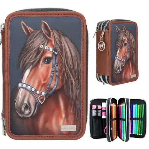 [DEP13688] Trousse à 3 compartiments LUXURY HORSE 13688