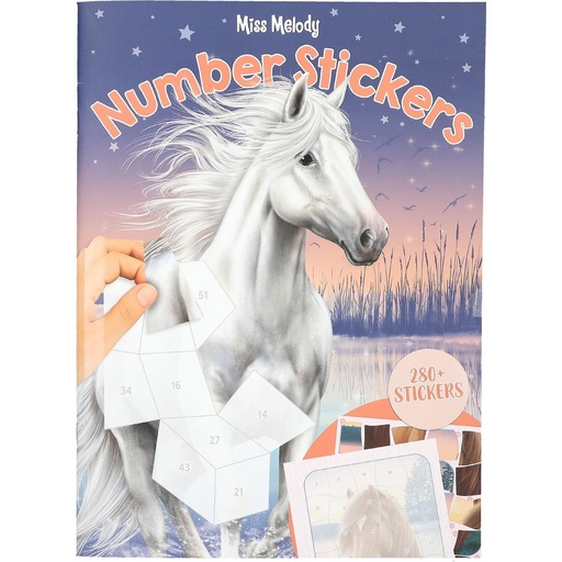 [dep13879] Miss Melody Number Sticker 13879