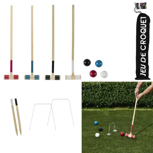 [CMP3569] JEU DE CROQUET EN BOIS MG3569